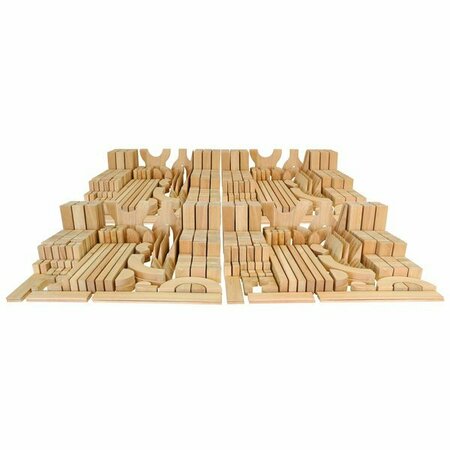 WHITNEY BROTHERS WB0370 Children's Full 680-Piece Maple Wood Block Set 9460370